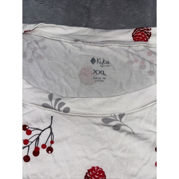 Kyte Holly Berry Mom Pajamas Top 2XL NWT super soft bamboo - Picture 3 of 8